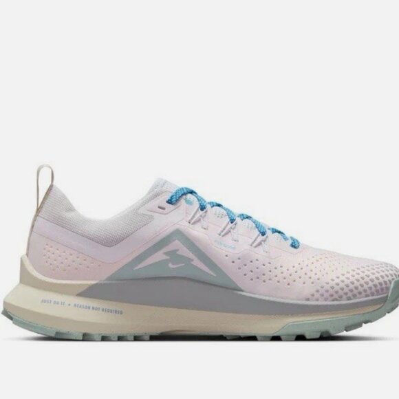 NIKE REACT PEGASUS TRAIL 4 Women's Shoes Pearl Pink Wolf Grey 8.5 US Medium - Picture 4 of 6
